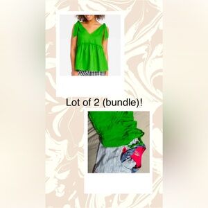 Bundle of 2 - Who What Wear blouse and Lucky in Love atheisure Small Women’…